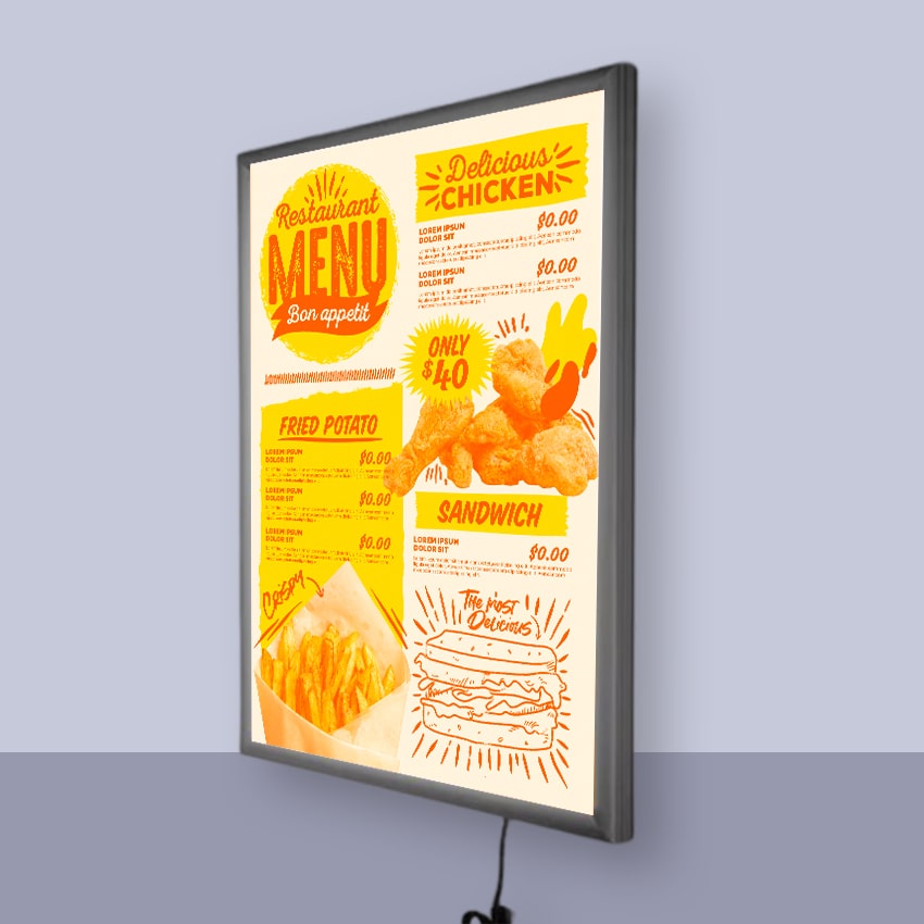 Aluminium Lightbox Frame